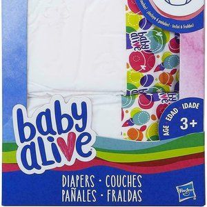 2 Baby Alive pack 12 Diapers Single Pack
